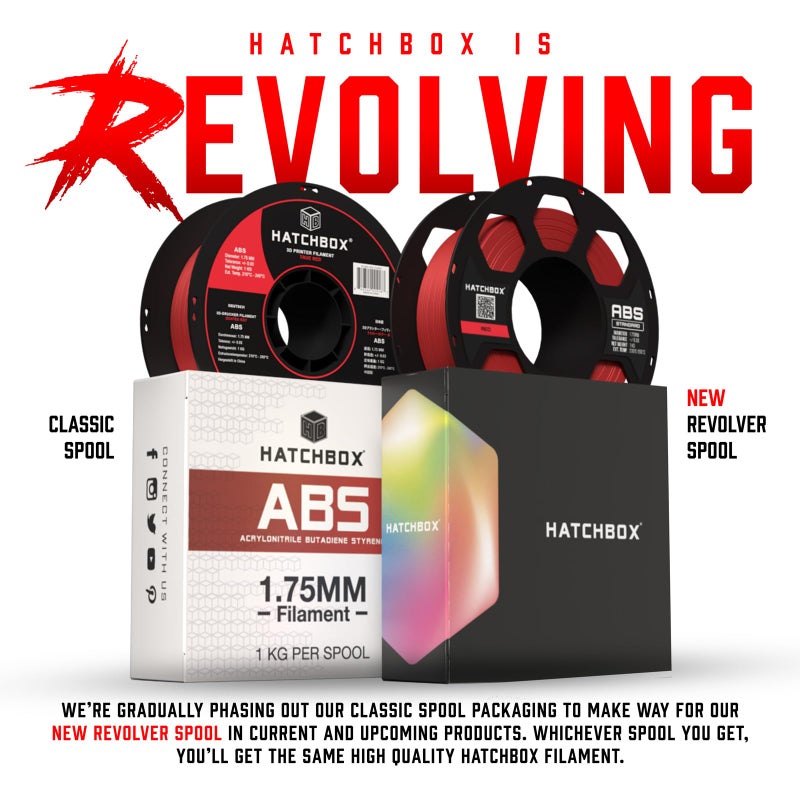 HATCHBOX ABS 3D Printer Filament, Dimensional Accuracy +/- 0.03 mm, 1 kg Spool, 1.75 mm, White, Model Number: 3D ABS-1KG1.75-WHT - Image 3
